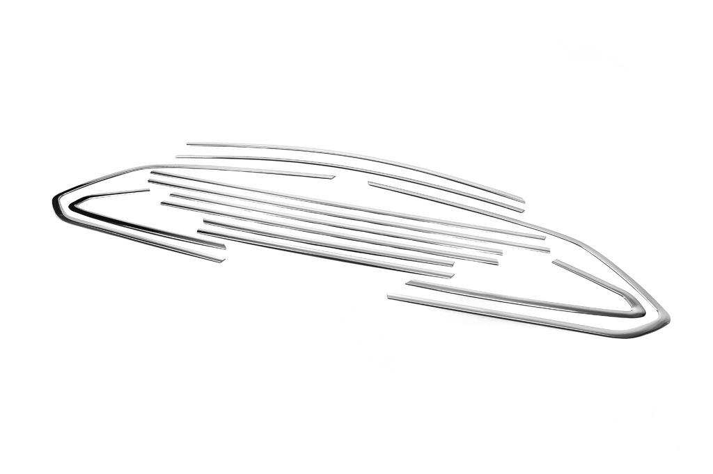 Полная окантовка стекол Omsa Line для Opel Astra J 2009-2015 гг. нержавеющая сталь Хром