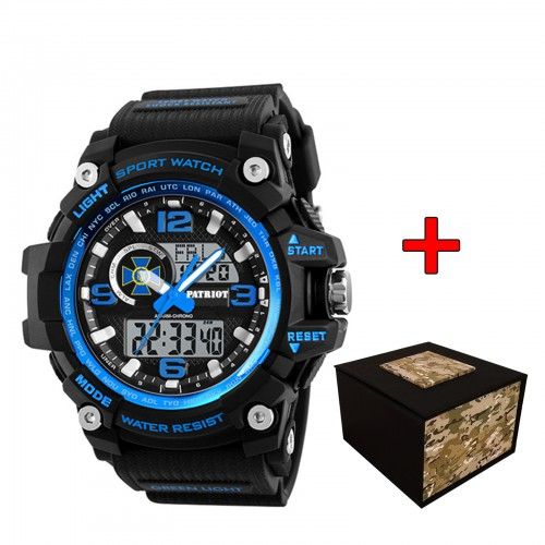 Наручные часы Patriot 012BUBKSBU СБУ Черный/Синий (2101028558) - фото 2 Наручные часы Patriot 012BUBKSBU СБУ Черный/Синий (2101028558) - фото 2