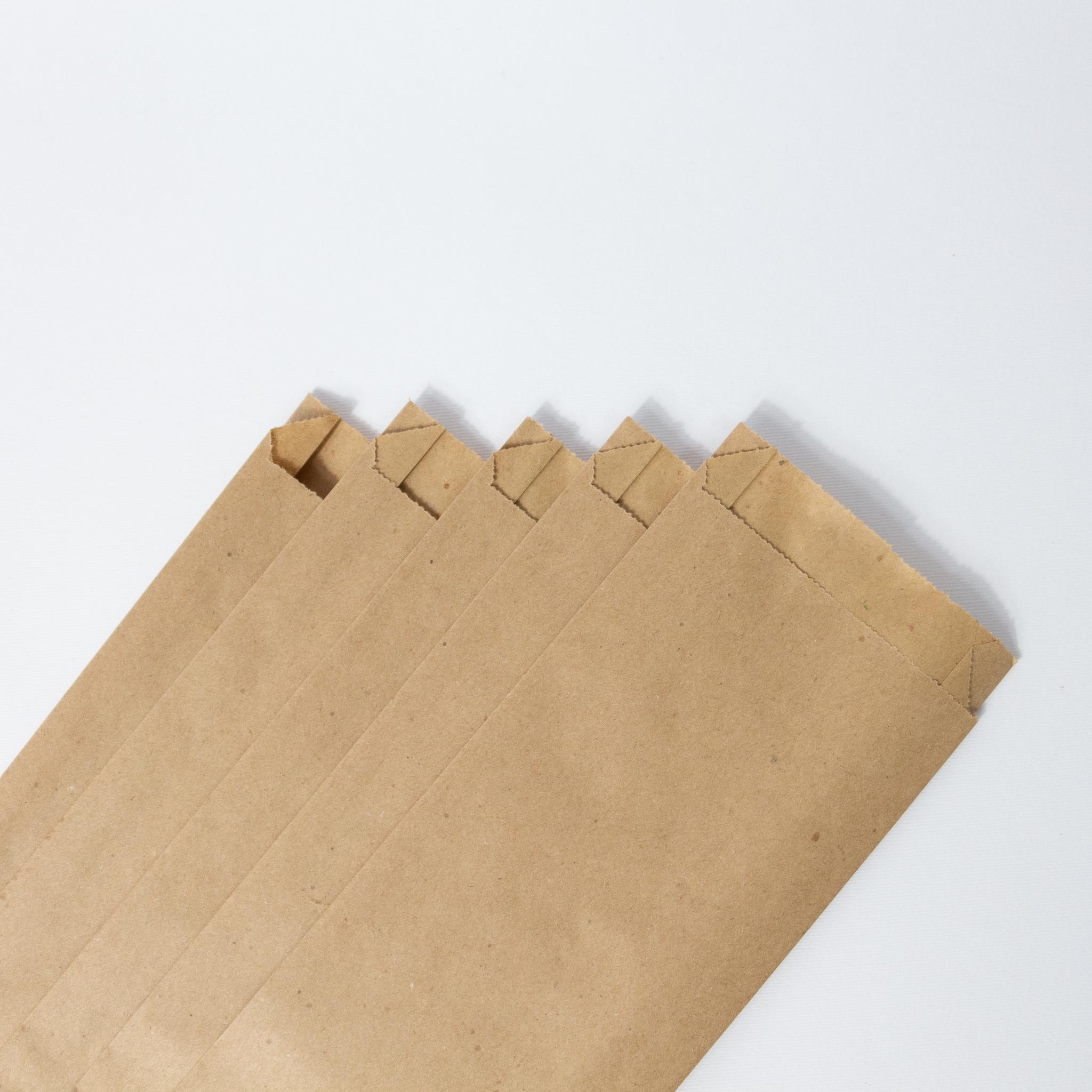 Пакет бумажный для багета 100х40х530 мм крафт 500 шт. Бурый - фото 5