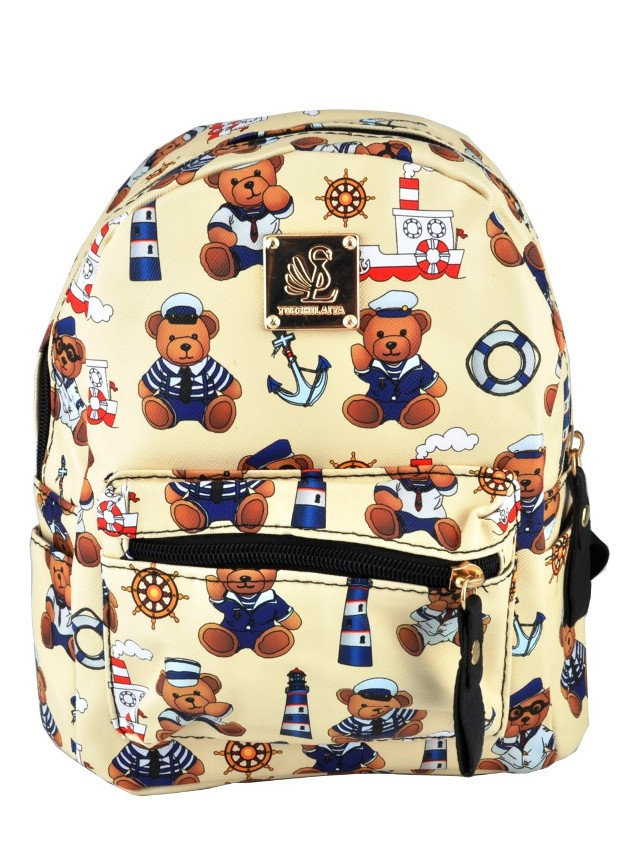 Рюкзак женский Molete 21,5х27х11 см Бежевый (9032-9)