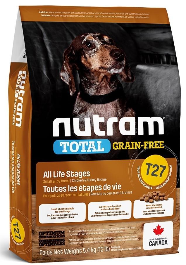 Корм сухой для собак мелких пород Nutram T27 Chicken and Turkey Recipe Small Breed Dog Food с курицей и индейкой 5,4 кг (06774102604) Корм сухой для собак мелких пород Nutram T27 Chicken and Turkey Recipe Small Breed Dog Food с курицей и индейкой 5,4 кг (06774102604)