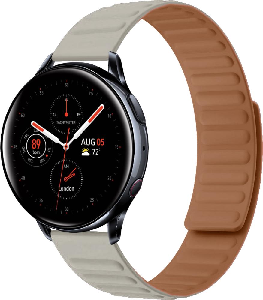 Ремешок Magneter для Galaxy Watch Active 2 40/44 мм Beige (26619-34)