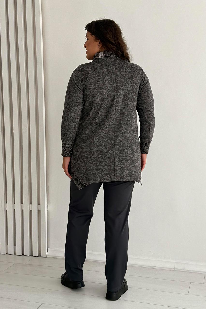 Туніка жіноча PANNI Дана р. 56-58 Сірий (Р2508252268) - фото 3 Туніка жіноча PANNI Дана р. 56-58 Сірий (Р2508252268) - фото 3