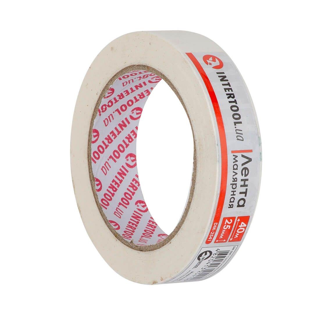 Стрічка малярська Intertool DM-2541 25 мм 40 м Білий (DM-2541)