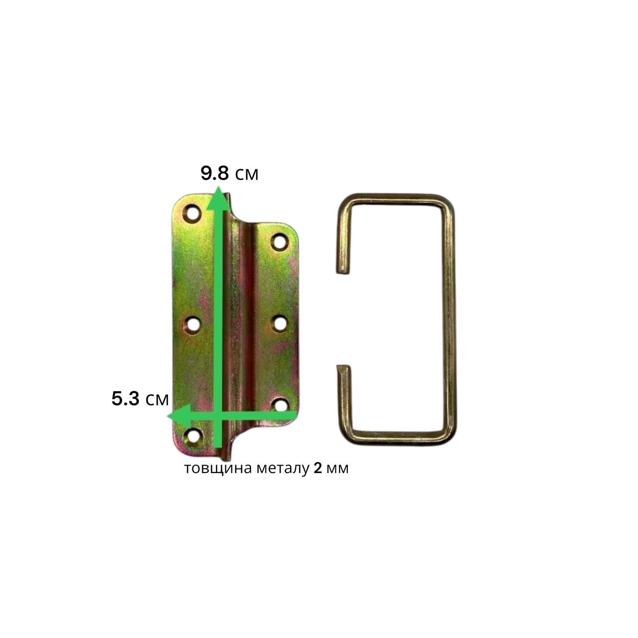 Прихована ручка для люка відкидна оцинкована - фото 6 Прихована ручка для люка відкидна оцинкована - фото 6