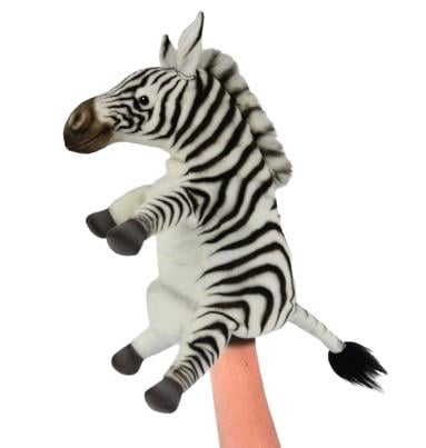 М'яка іграшка на руку Hansa серія Puppet Зебра 29х14 см