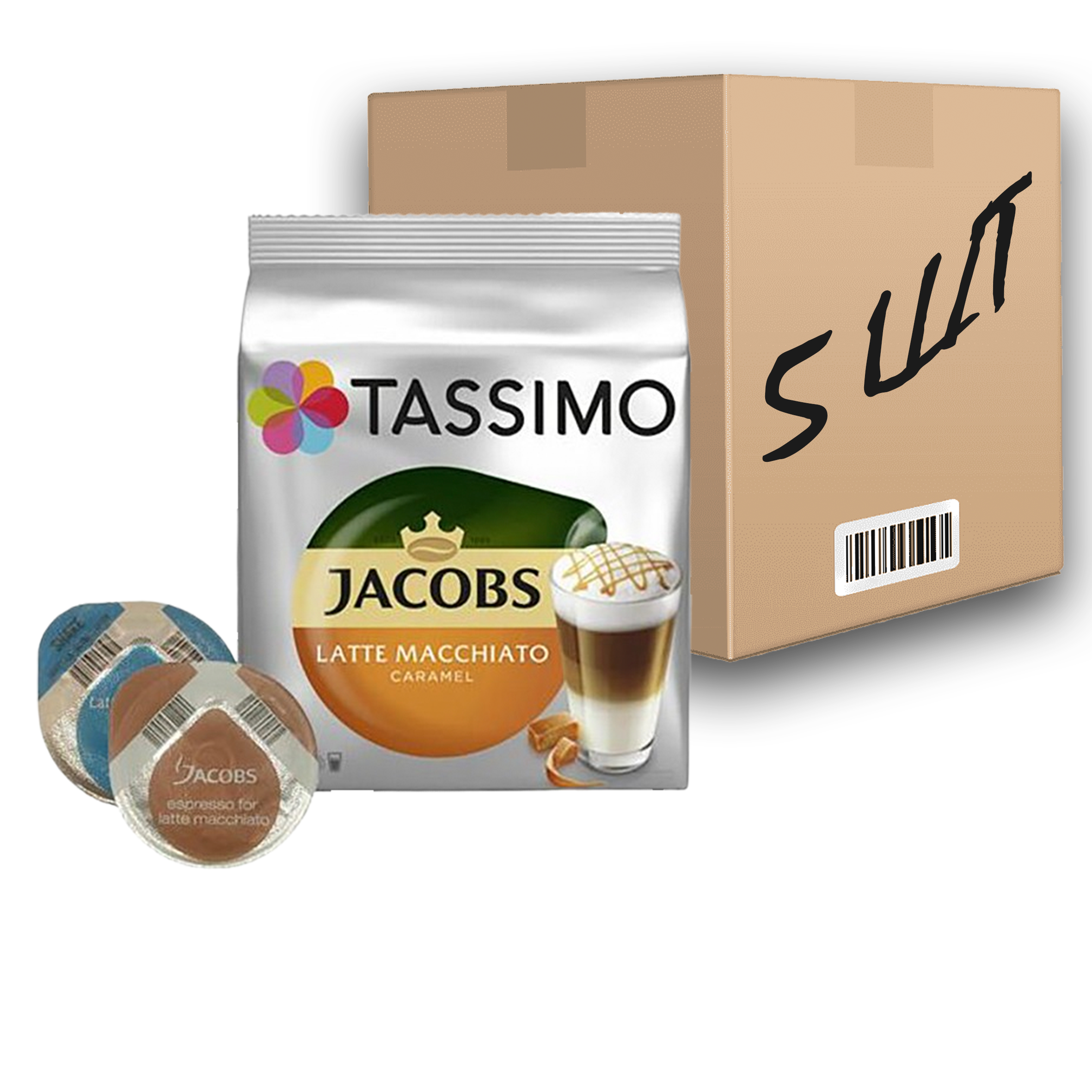 Кофе в капсулах Jacobs Tassimo Latte Macchiato Caramel 8 шт. 5 уп. (optj10000596) Кофе в капсулах Jacobs Tassimo Latte Macchiato Caramel 8 шт. 5 уп. (optj10000596)
