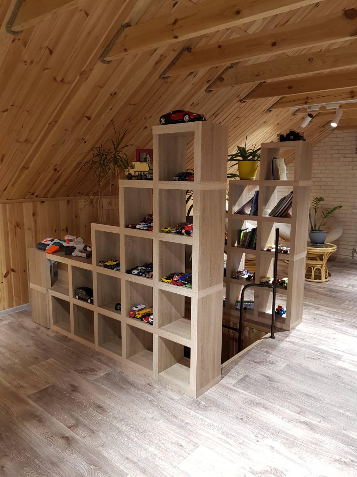 Стенка в гостиную Inteo Кубус Стойка 5х5 1750х1750х290 мм 50 мм Дуб сонома (80368319А)