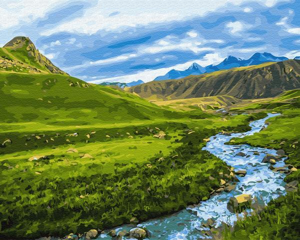 Картина по номерам Brushme Альпийский луг 40x50 см (GX30094)