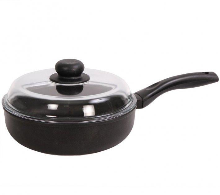 Сковорода з бакелітовій ручкою і скляною кришкою Биол Класик 20 см (2007ПС)