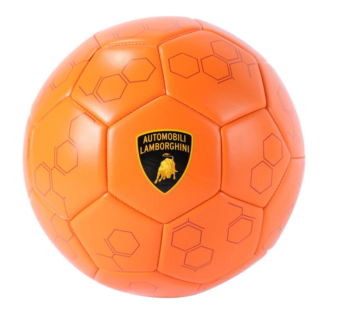 Футбольный мяч Lamborghini шестиугольник р. 5 Оранжевый