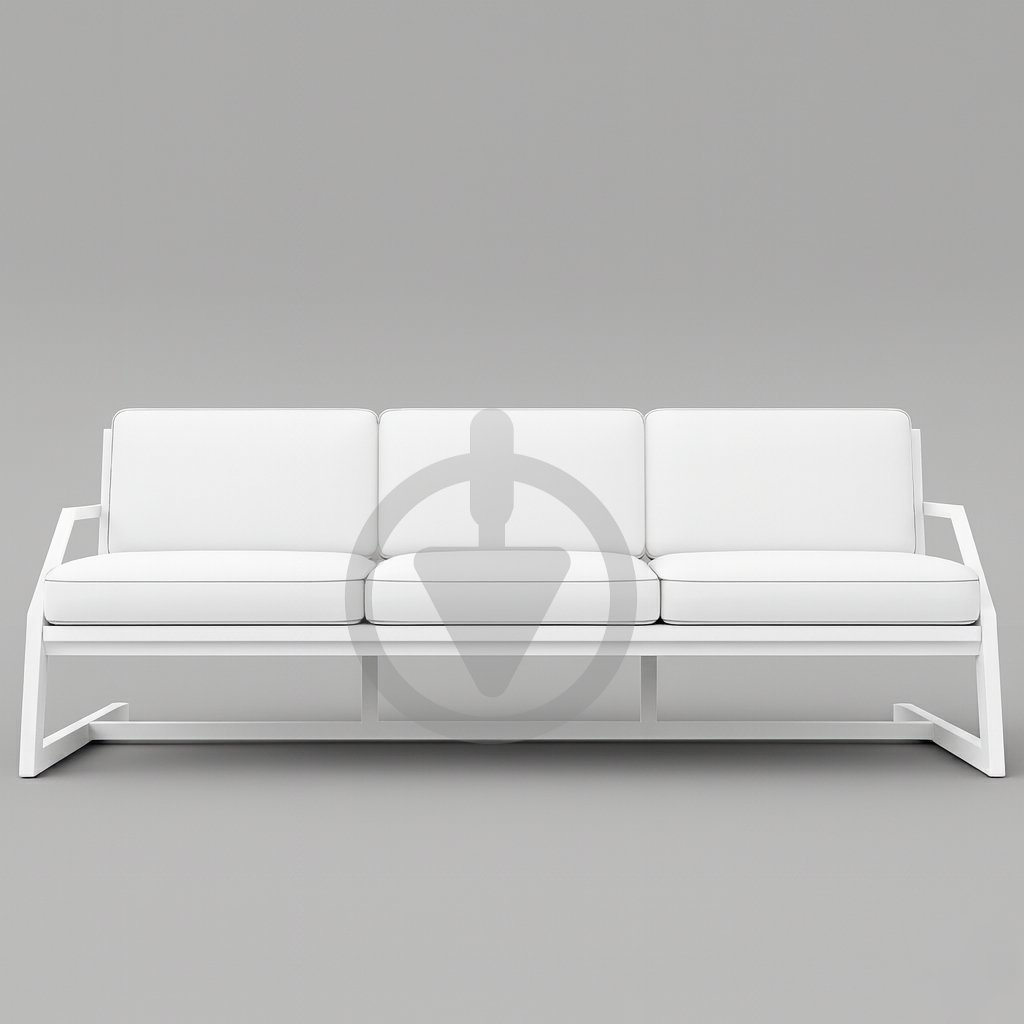 Диван металевий AVVS tech Атлас лофт велюр з підлокотниками 206 см Білий/Білий (30222841) - фото 2 Диван металевий AVVS tech Атлас лофт велюр з підлокотниками 206 см Білий/Білий (30222841) - фото 2