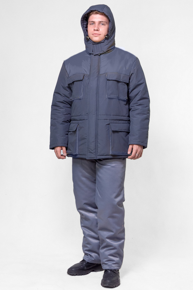 Куртка робоча утеплена Дюспо р. 52/54 170-176 см Сірий (24835842) - фото 2 Куртка робоча утеплена Дюспо р. 52/54 170-176 см Сірий (24835842) - фото 2