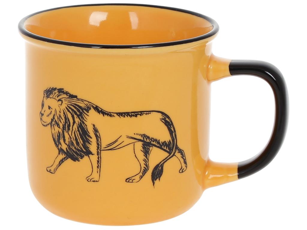 Чашка Лев 360 мл Желтый (BDI-905-247)