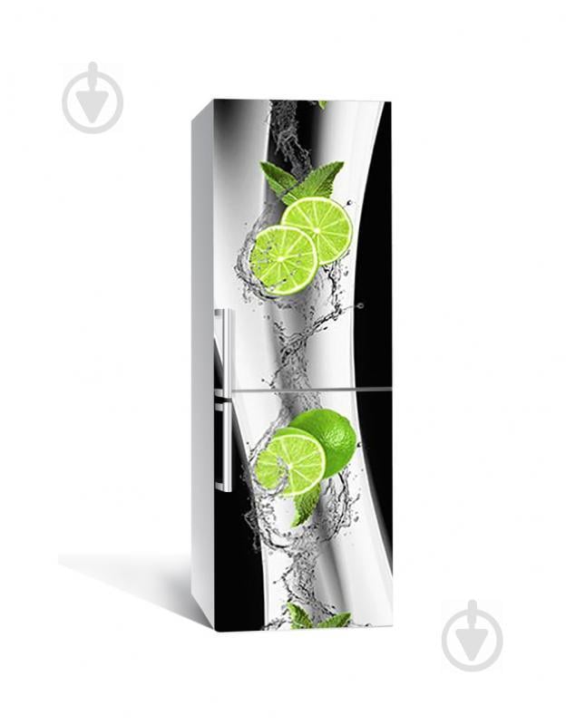 Наклейка на холодильник Zatarga «Купание лайма» 650х2000 мм виниловая 3Д наклейка декор на кухню самоклеящаяся Наклейка на холодильник Zatarga «Купание лайма» 650х2000 мм виниловая 3Д наклейка декор на кухню самоклеящаяся