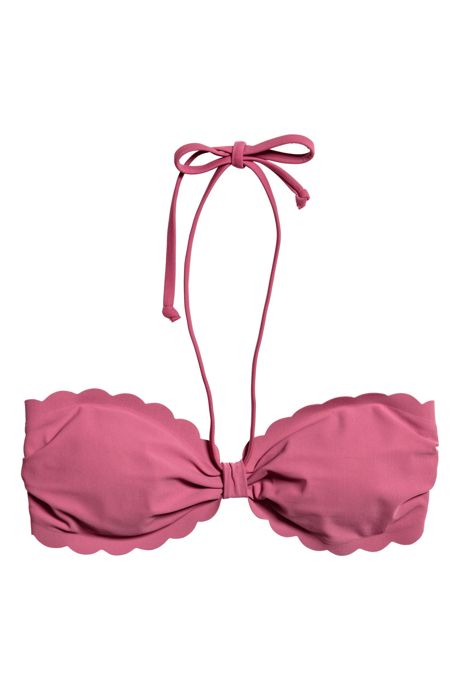 Лиф купальный H&M р. 34 Пудровый (1612351462)