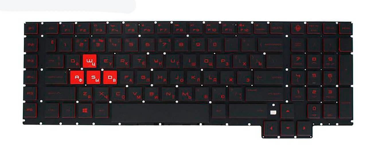 Клавиатура для ноутбука HP Omen 17-AN с подсветкой клавиш (9Z.NEBBQ.10R)