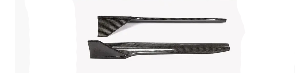 Накладки на пороги для S-Line SD 2019-2024 DDCarbon для Audi A4 B9 2015-2024 гг. карбон (133036)