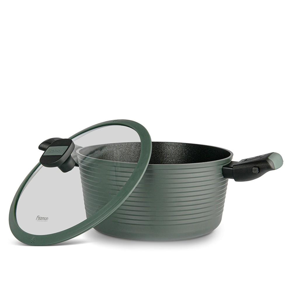 Кастрюля Fissman Brilliant FS14383 7,1 л Черный (14379208)