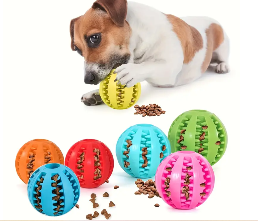 Игрушка-мяч для собак интерактивная/жевательная/дозатор лакомства и чистка зубов (2006) - фото 8
