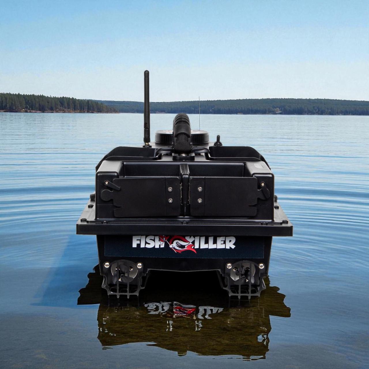 Човник короповий для завезення підгодовування Fish Killer Hunter з GPS на 100 пікселів 4 бункери автопілот до 2 кг до 500 м (2667664521) - фото 5 Човник короповий для завезення підгодовування Fish Killer Hunter з GPS на 100 пікселів 4 бункери автопілот до 2 кг до 500 м (2667664521) - фото 5