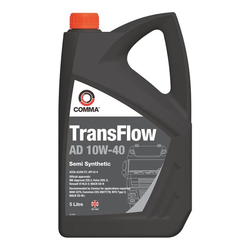 Моторне масло COMMA TRANSFLOW AD 10W-40 5 л (TFAD5L)