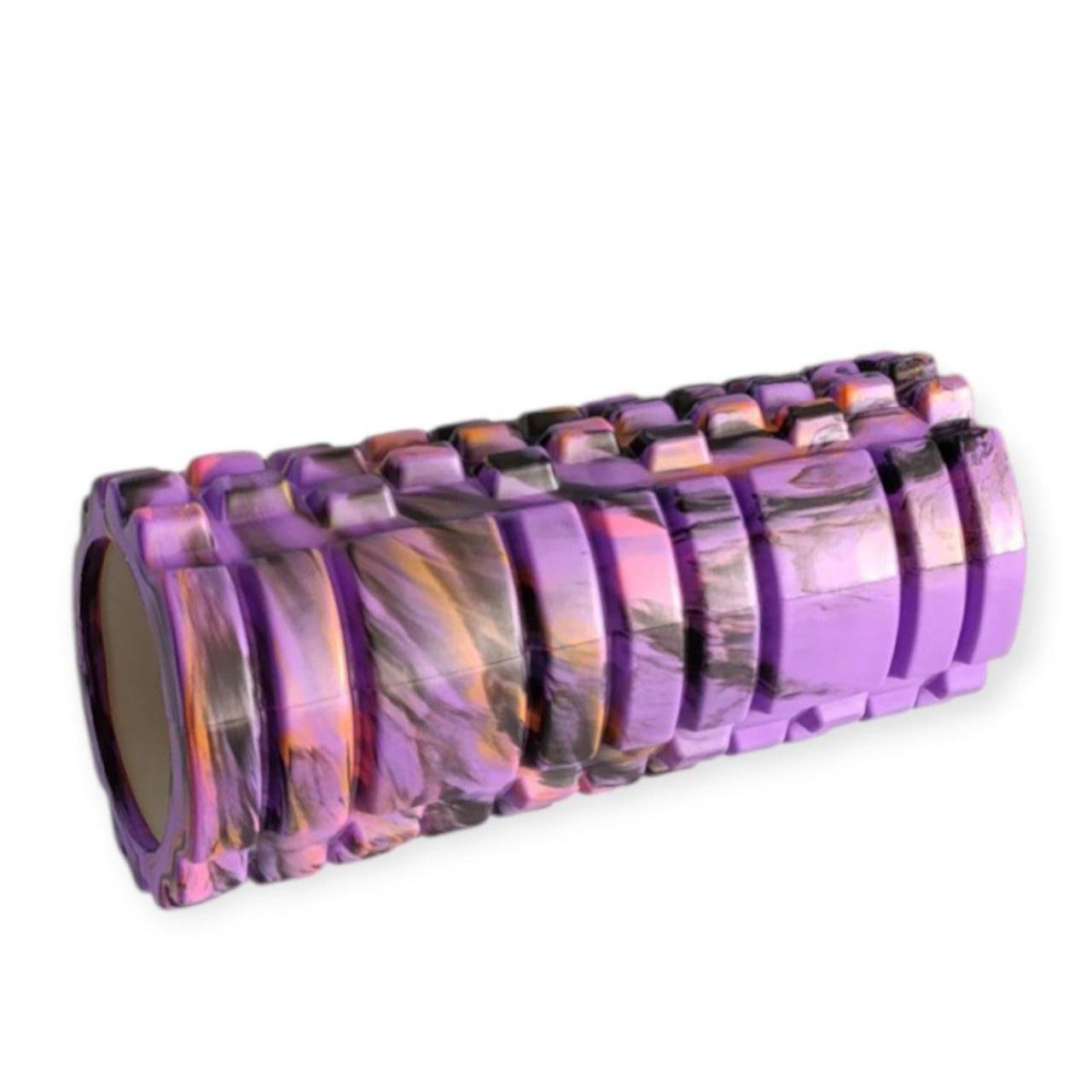 Ролик массажный Standard МФР 33 см Фиолетовый - фото 1