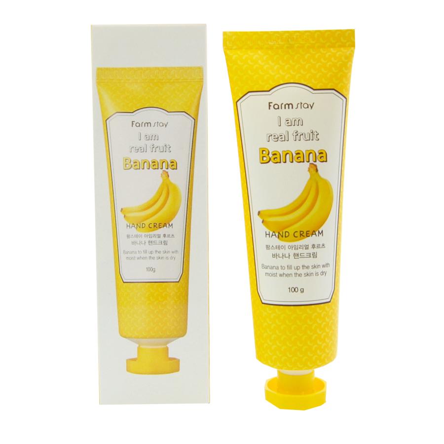 Крем для рук FarmStay I Am Real Fruit Banana Hand Cream с экстрактом банана 100 мл (527897)