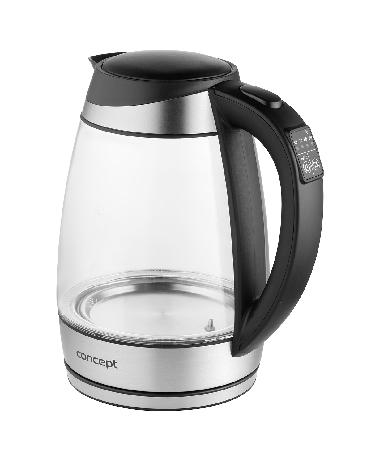 Електрочайник скляний Concept RK4120 2200 Вт встановлення температури підсвітка 1,7 л - фото 3