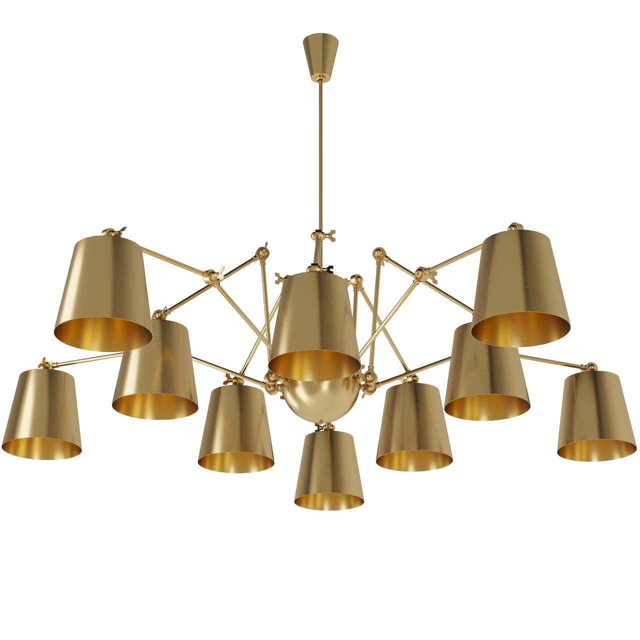 Люстра Pikart Lights Spider 10 Brass Edition (21915)