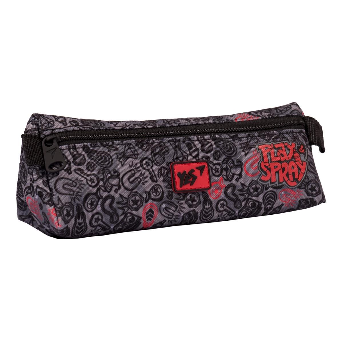 Пенал мягкий YES UN-01 SubSurf Black and White Серый (533038)