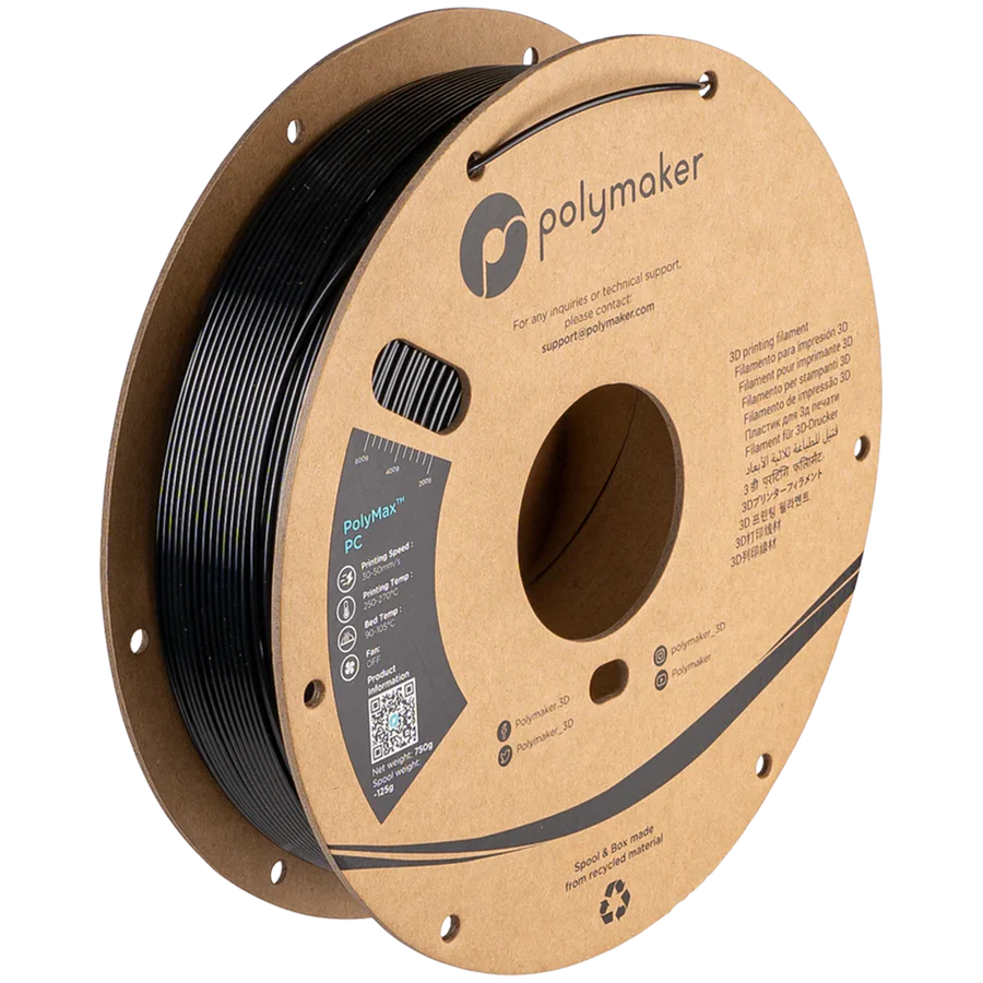 Пластик для 3D-печати Polymaker PolyMax PC02001 0,75 кг 1,75 мм Black