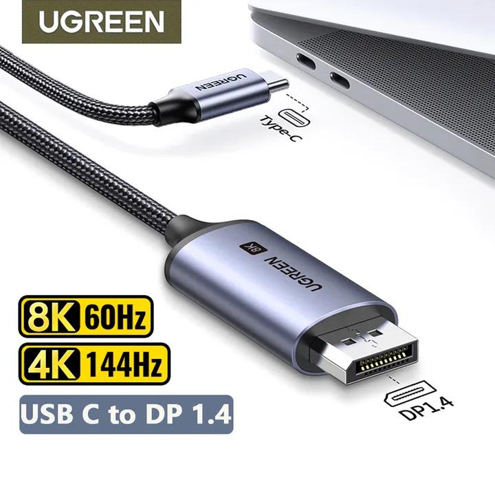 Кабель UGREEN CM556 USB Type-C to DisplayPort 8K 3 м (25839) - фото 6