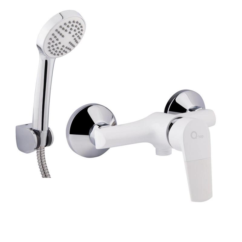 Смеситель для душа настенный Q-tap Polaris WHI 010 QTPOLWHI010 Белый/Хром (46977)