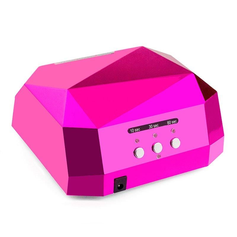 Лампа для манікюру SUN Diamond CCFL/LED 36W Малиновий (130686)