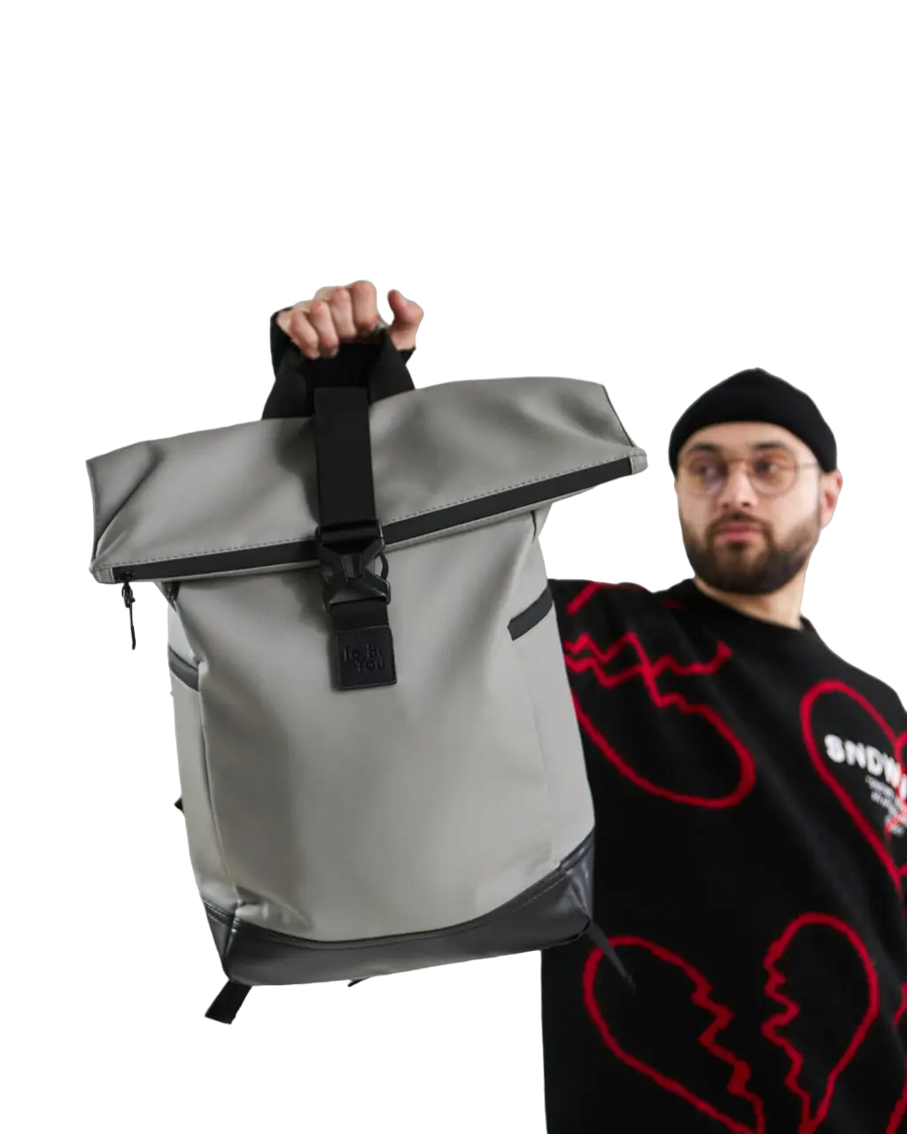 Городской рюкзак Rolltop для ноутбука/путешествий Серый (377201604)