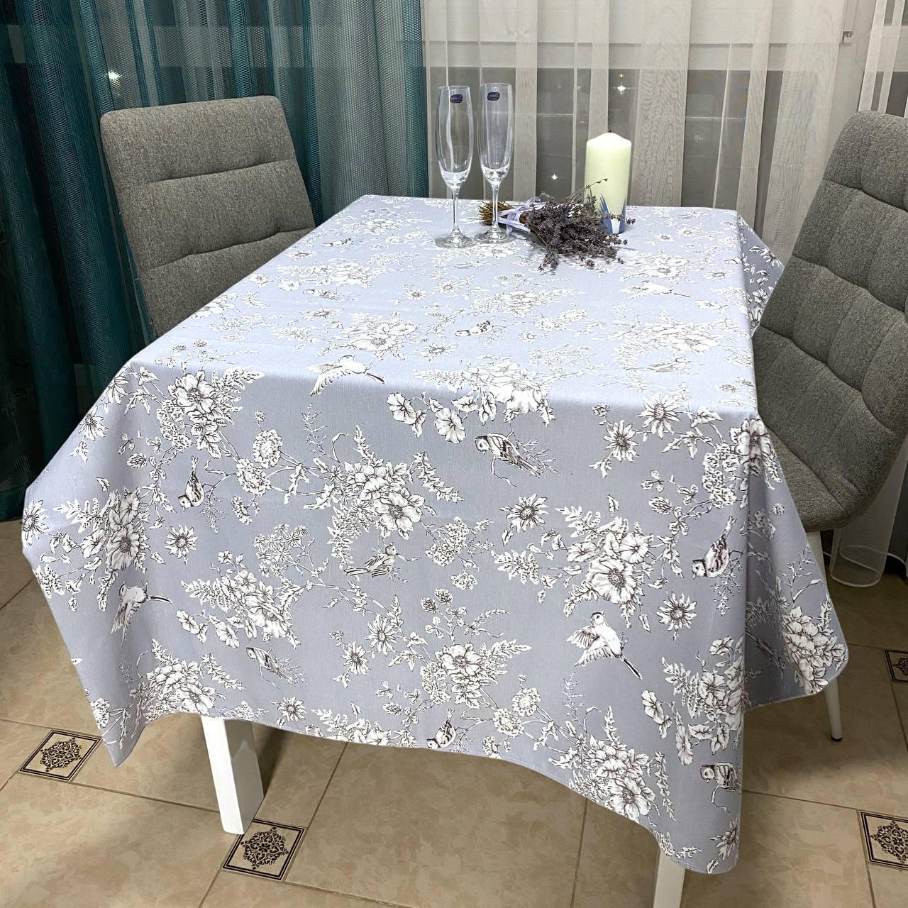 Скатерть тефлоновая Нежные птицы 150x220 см (58-67-С_Т_Н_П- 150x220)