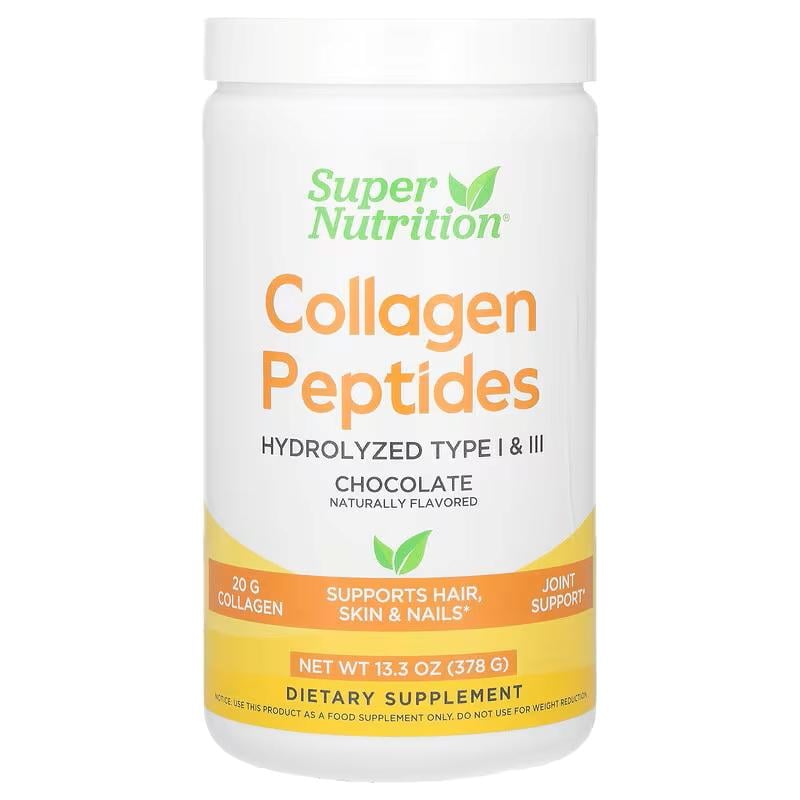 Пептиди колагену Super Nutrition Collagen Peptides Chocolate 378 г Пептиди колагену Super Nutrition Collagen Peptides Chocolate 378 г