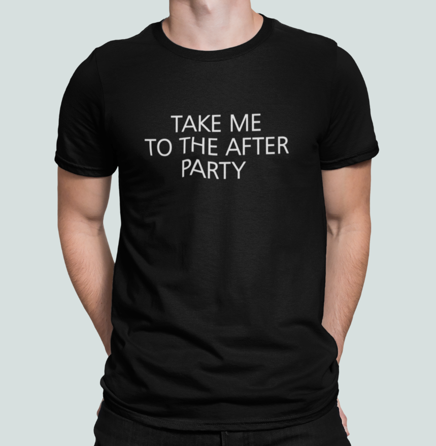 Футболка мужская Stedman с принтом "Take me to the party" XL Черный (ПН422-4)