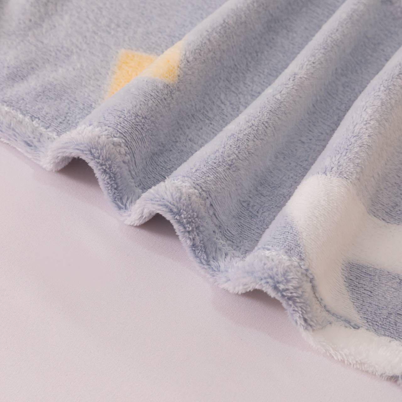 Плед-покрывало Malloory Home Плюшевый из микрофибры 200x230 см Серо-голубой (1873-6) - фото 4 Плед-покрывало Malloory Home Плюшевый из микрофибры 200x230 см Серо-голубой (1873-6) - фото 4