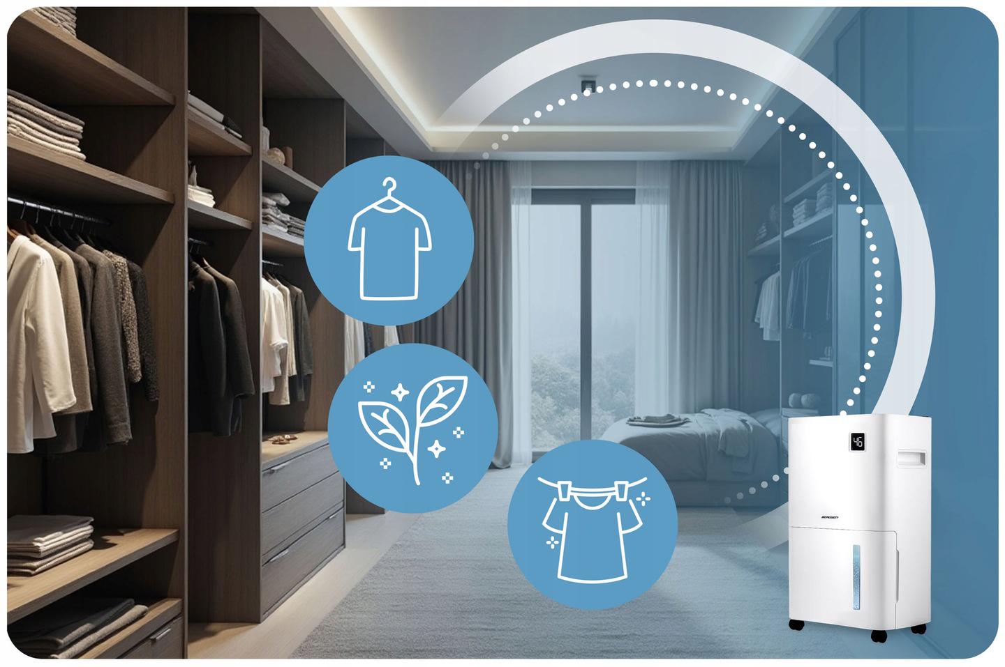 Осушитель воздуха компрессорный Berdsen BD-534 365 Вт 20 л/24 ч Wi-Fi (353400) - фото 8 Осушитель воздуха компрессорный Berdsen BD-534 365 Вт 20 л/24 ч Wi-Fi (353400) - фото 8