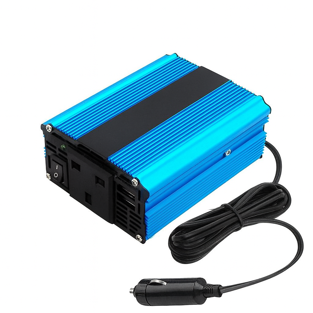 Инвертор питания 12V/230-240V 1000 Вт Голубой (498)