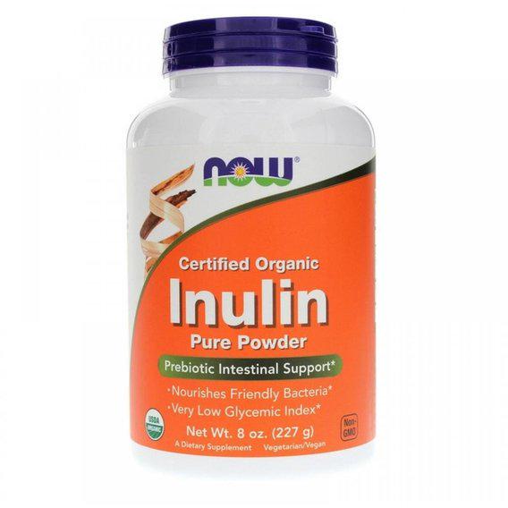 Фруктоолігосахариди NOW Foods Inulin powder 227 г 81 порція