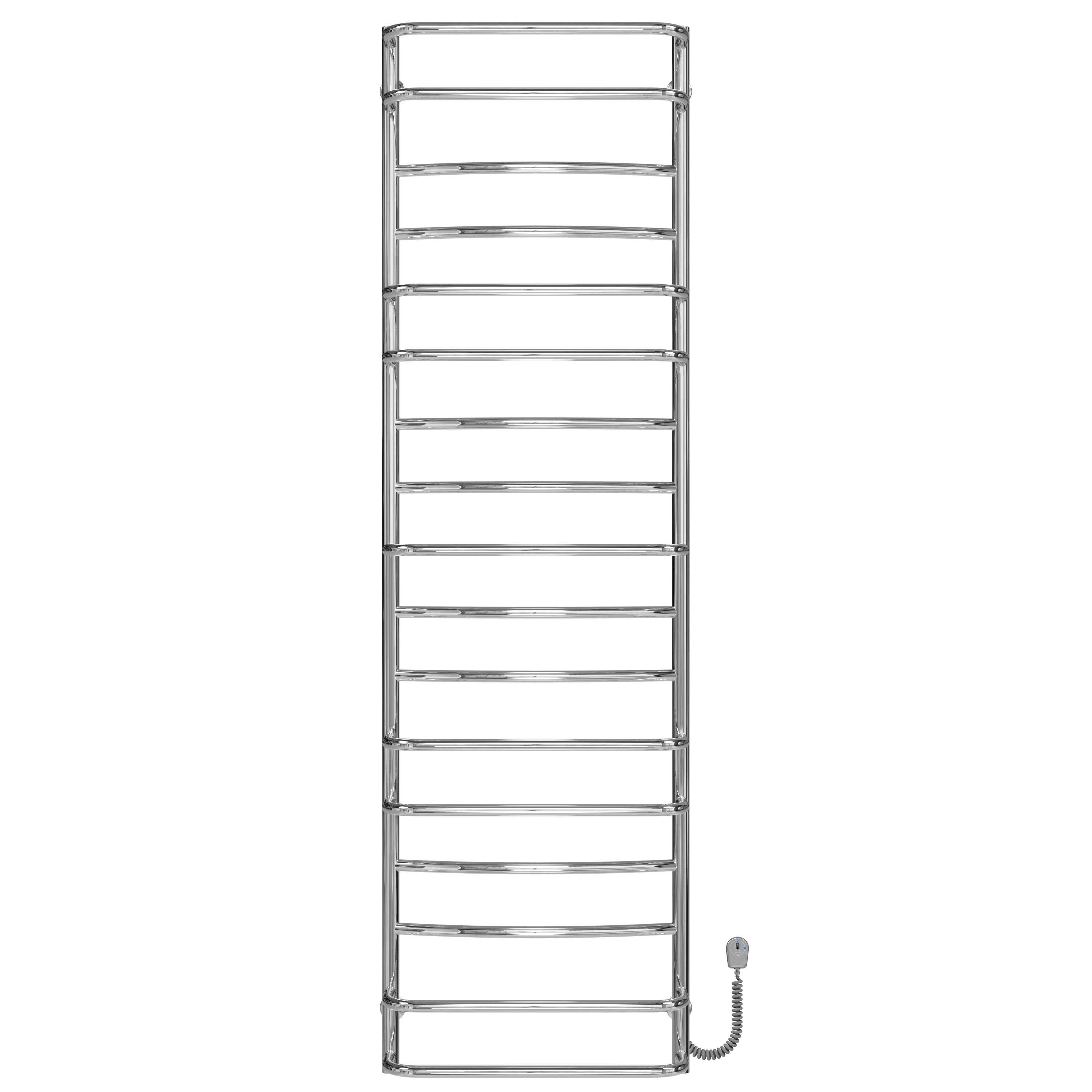 Полотенцесушитель электрический Deffi Аквамикс П17 EF16 правое подключение нержавеющая сталь 500х1800 мм Хром (C.AM.180.50.17.ECR5)