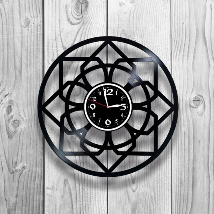 Часы настенные Лофт-винтаж 0099 из виниловой пластинки