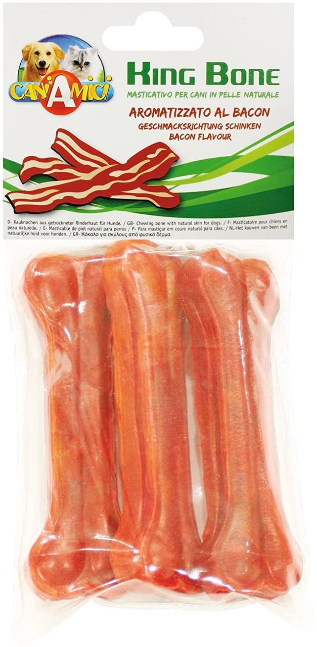 Лакомство для собак Croci King Bone Bacon кость жилистая со вкусом бекона 13 см 3 шт./уп. (1300089136) Лакомство для собак Croci King Bone Bacon кость жилистая со вкусом бекона 13 см 3 шт./уп. (1300089136)