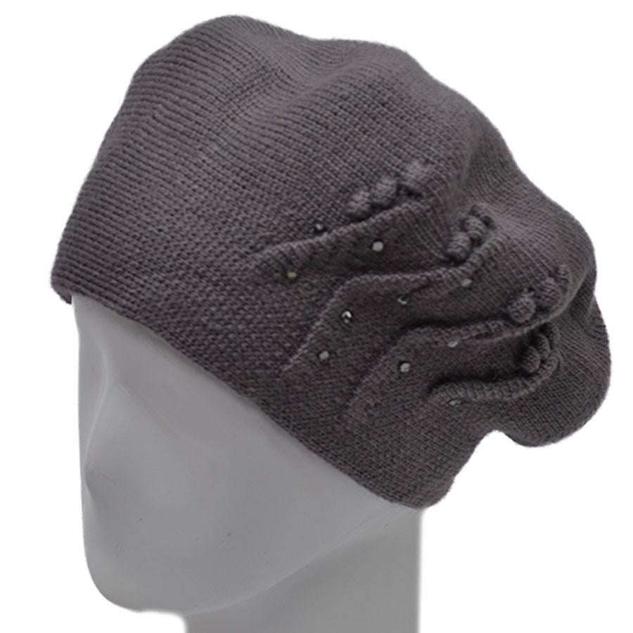 Берет шерстяной Lirus Beep Темно-серый (70222)