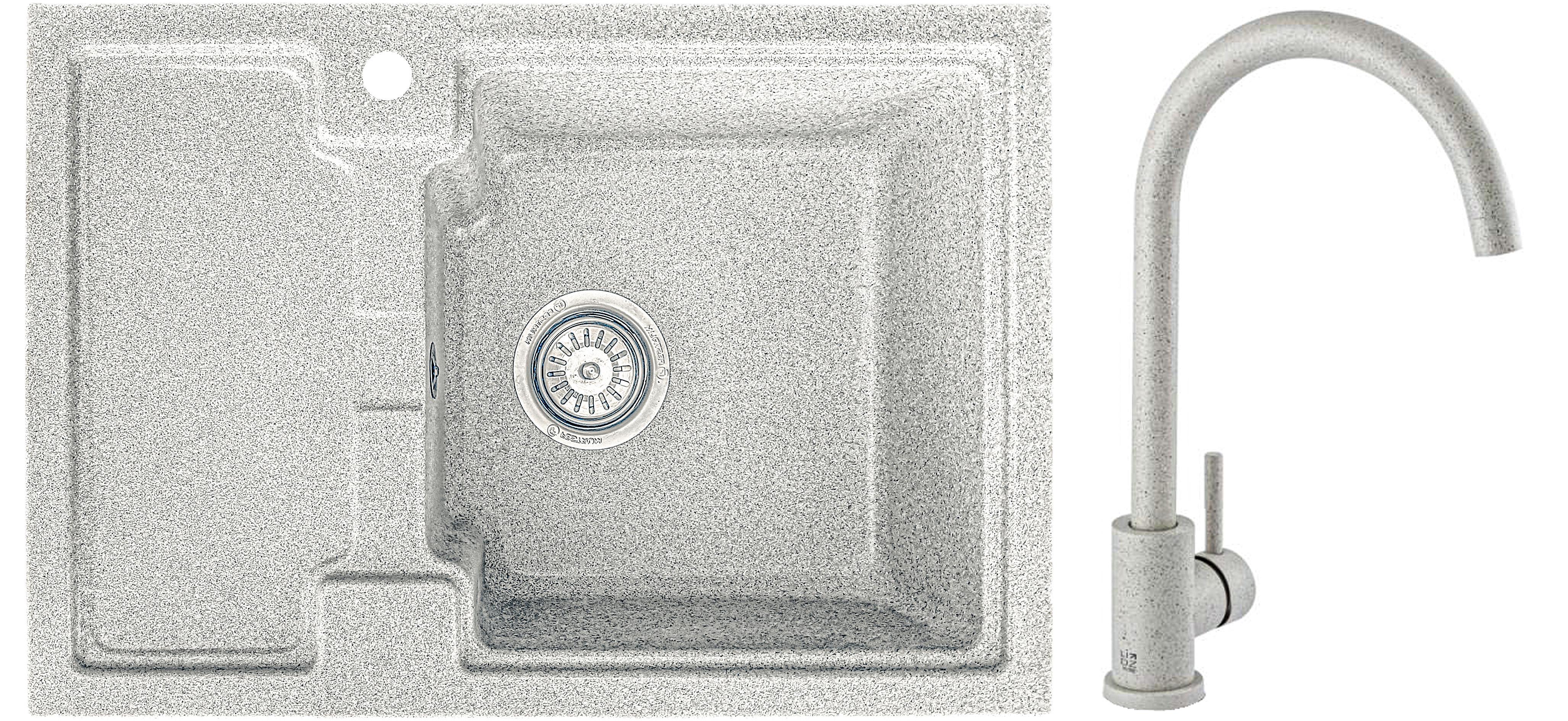 Мойка кухонная Valetti 78L со смесителем 625х425 мм Тера