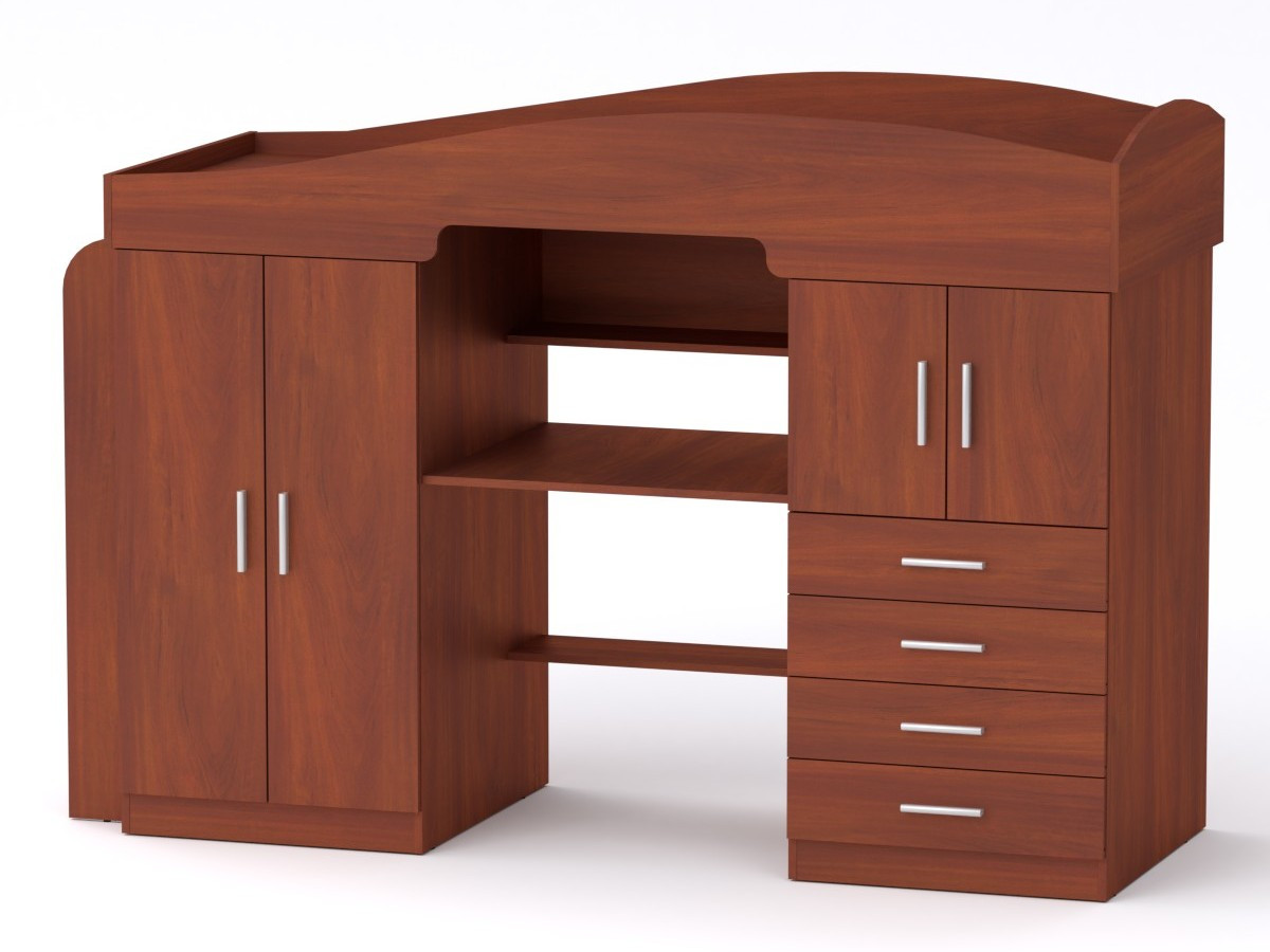 Ліжко-гірка двоярусне Компаніт Універсал-2 207,6х74,4х140,8 см Яблуня (14668) Ліжко-гірка двоярусне Компаніт Універсал-2 207,6х74,4х140,8 см Яблуня (14668)