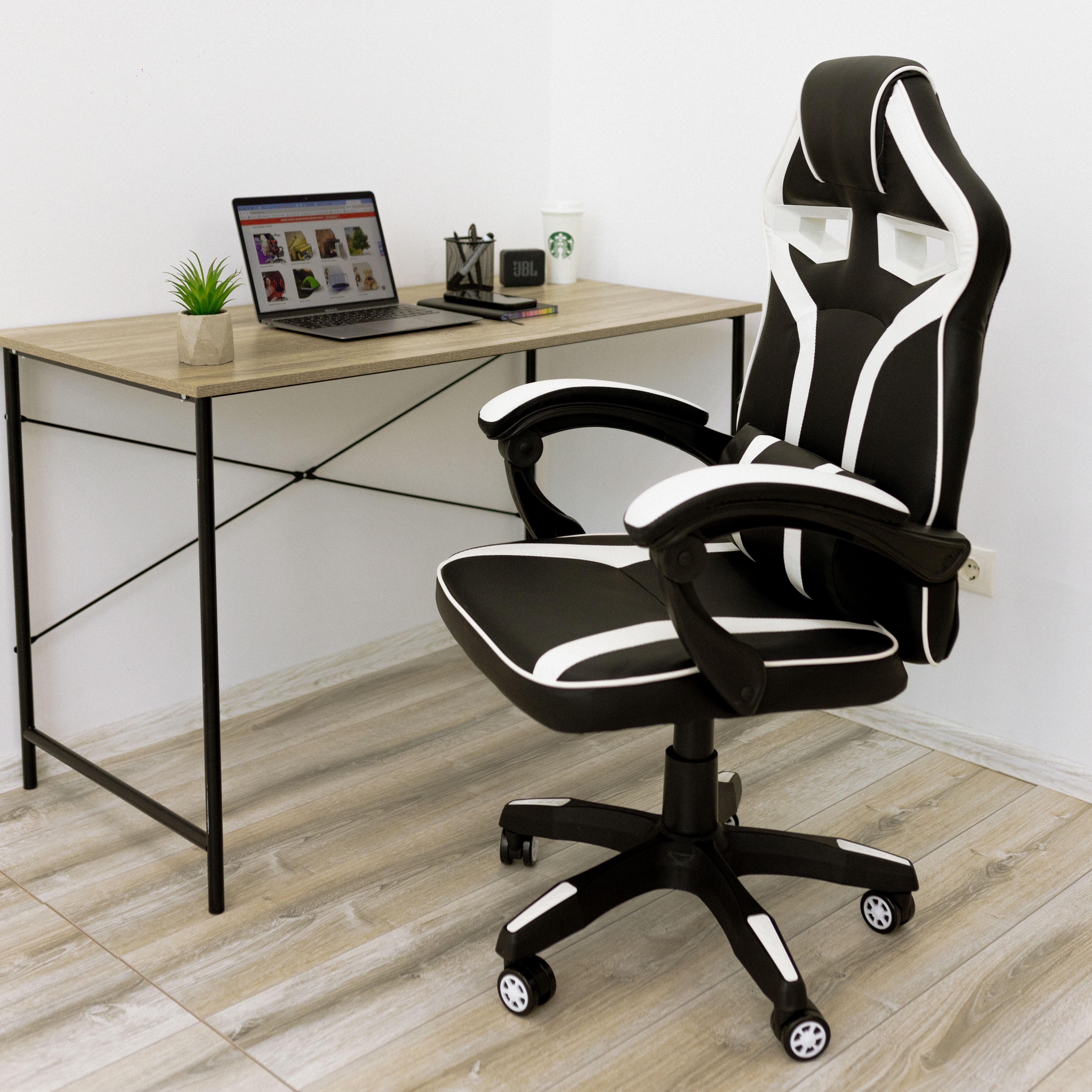 Крісло комп'ютерне геймерське 4Points NT з подушками для дома та офісу Білий (40014) - фото 3